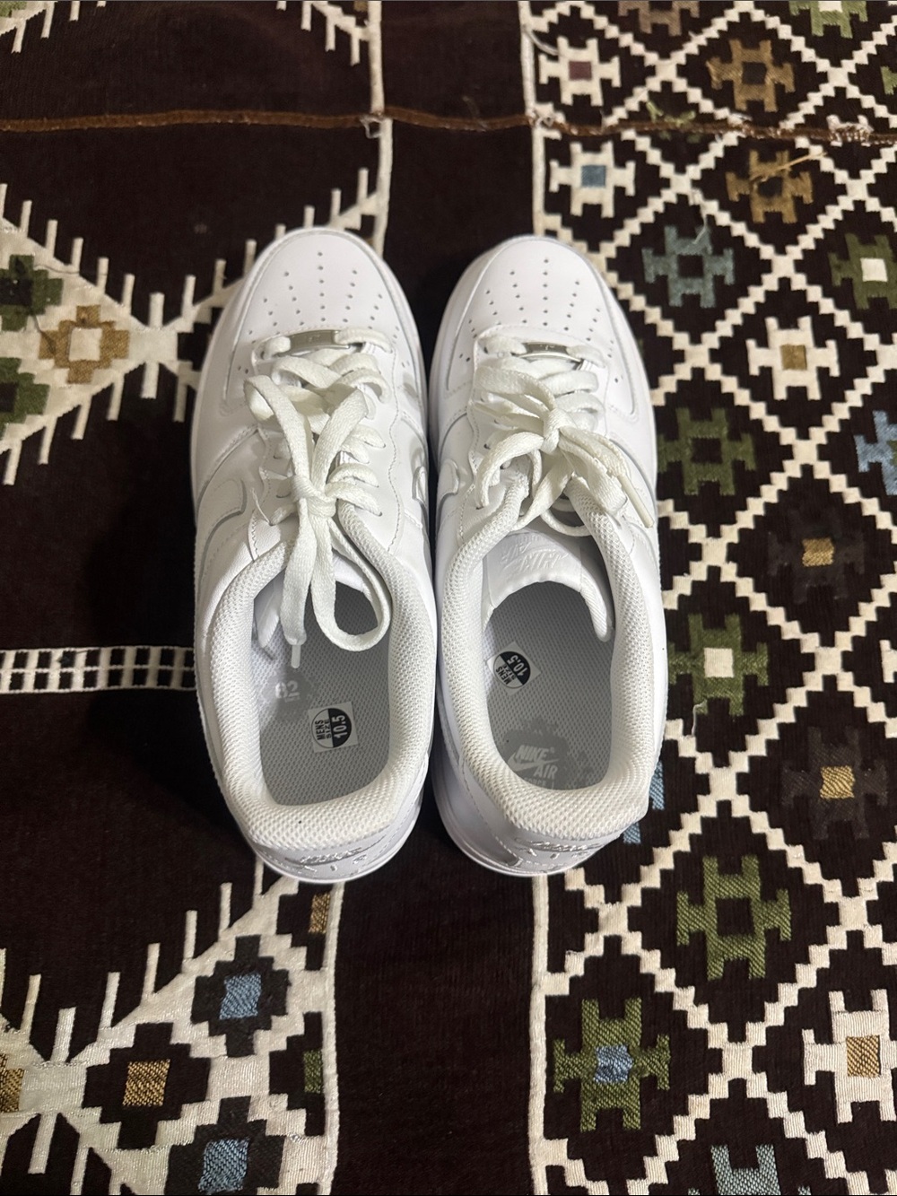 Nike White Low-Top Leather Sneakers